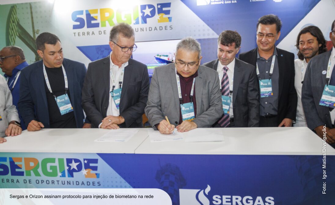 Orizon e Sergas estudam injeção de biometano na rede de gás canalizado em Sergipe