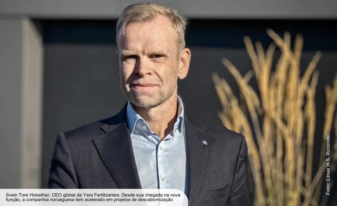 Pagar agricultores é chave para avançar na transição energética, diz CEO global da Yara