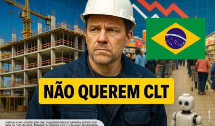 Crise na CLT gera escassez de trabalhadores: indústria e construção não conseguem preencher vagas, padarias instalam robôs e supermercados acumulam filas
