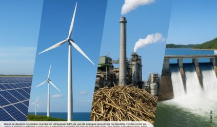 Uso de energias renováveis pela indústria brasileira supera 64% e reforça papel do país na transição energética