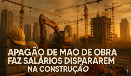 Indústria da construção vive apagão de mão de obra: falta de pedreiros, mestres de obras e eletricistas ameaça cronogramas de grandes empreendimentos no Brasil e faz salários dispararem em 2025