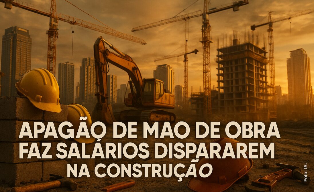 Indústria da construção vive apagão de mão de obra: falta de pedreiros, mestres de obras e eletricistas ameaça cronogramas de grandes empreendimentos no Brasil e faz salários dispararem em 2025