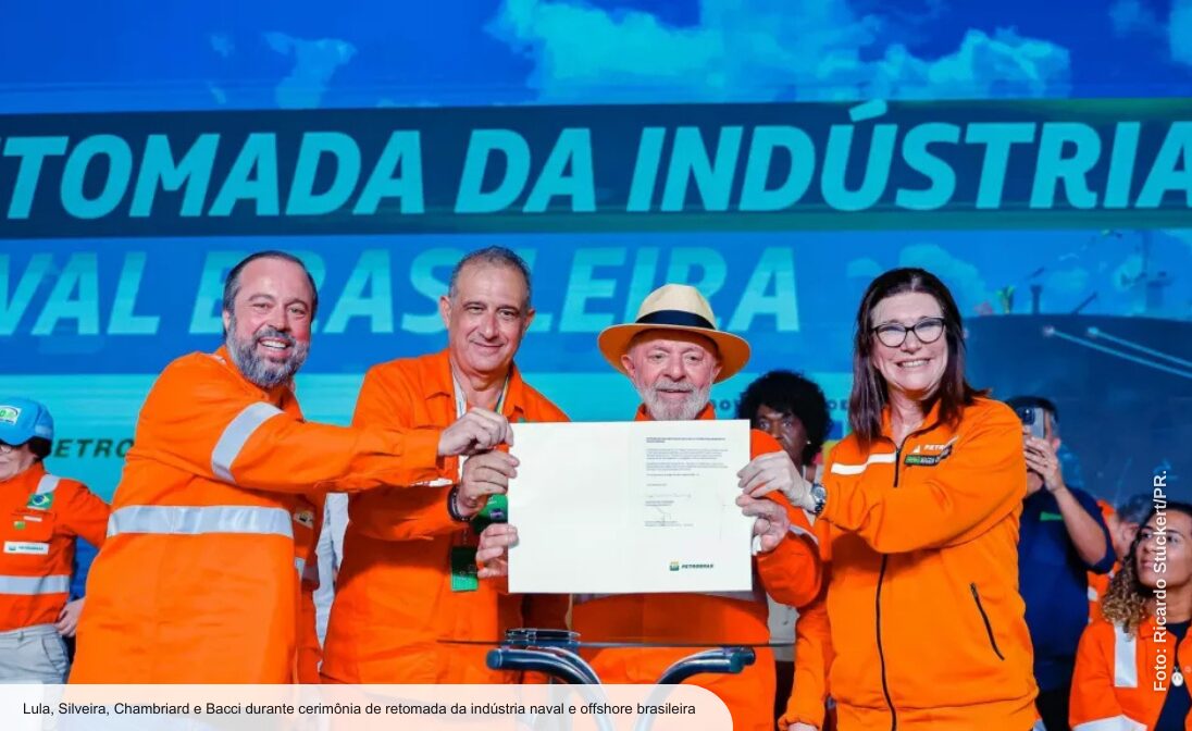 Quais foram os estaleiros contratados na retomada das encomendas da Petrobras à indústria naval?