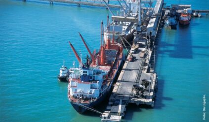 Terminal da VLI em Sergipe registra volume recorde no desembarque de um navio